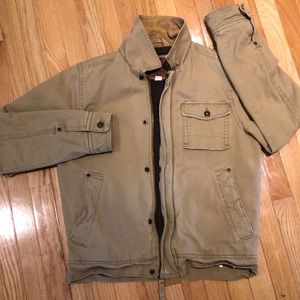 Vintage khaki bomber AE outfitters